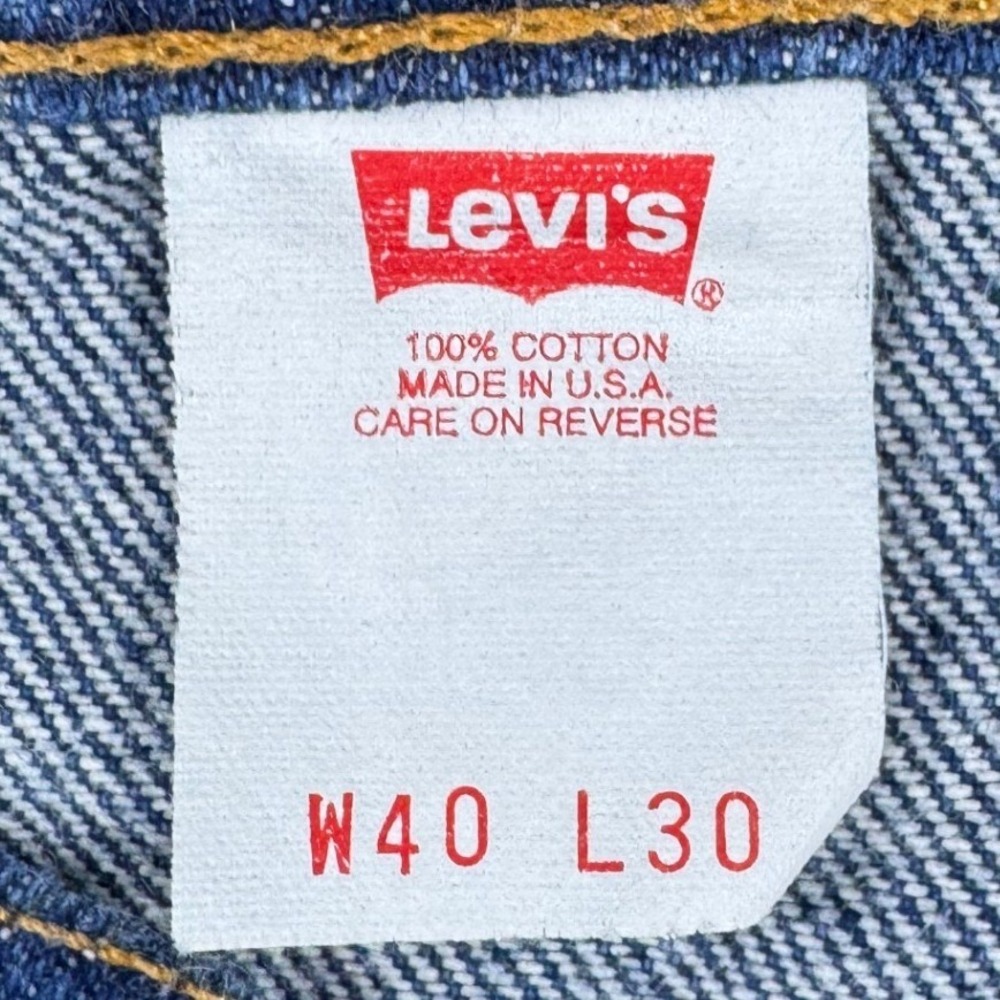 Vintage Levis 517 Orange Tab Mens 40x30 Bootcut Jeans USA Made Dark Wash Denim - Picture 3 of 15